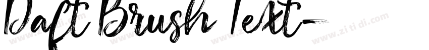 Daft Brush Text字体转换